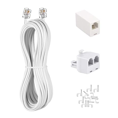 TELEPHONE CABLE 15FT - 2PORTS