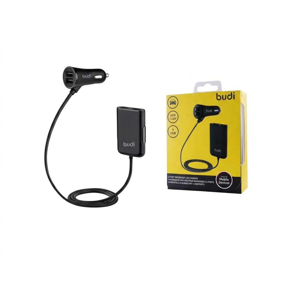 BUDI 4 PORT PASSENGER CAR CHARGER