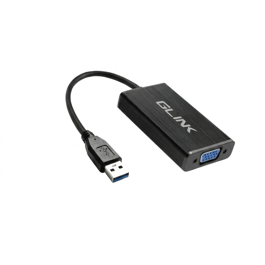 GLINK USB 3.0 TO VGA DISPLAY ADAPTER - CB307 BK