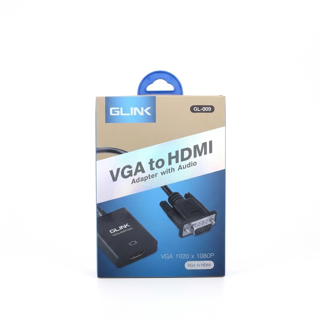 GLINK VGA TO HDMI ADAPTER WITH AUDIO - CB308 BK