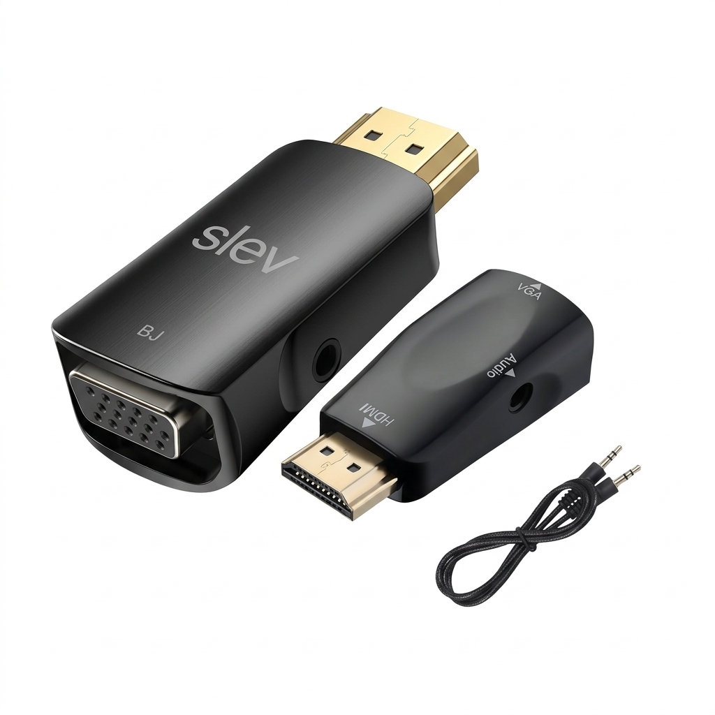 SLEV HD2V HDMI TO VGA CONVERTER WITH AUDIO PORT