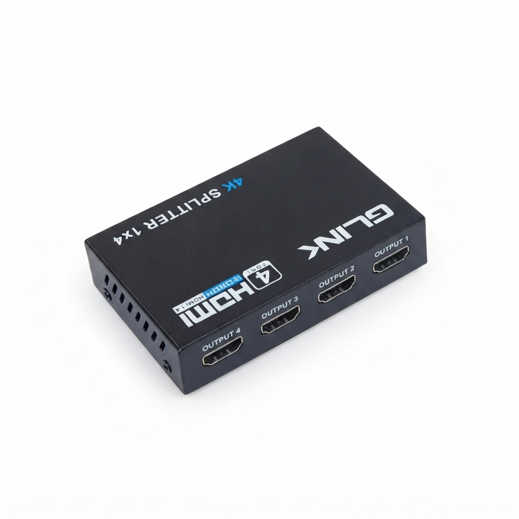 GLINK GLSP-013 4K HDMI SPLITER 1 TO 4 OUTPUT - TV131BK