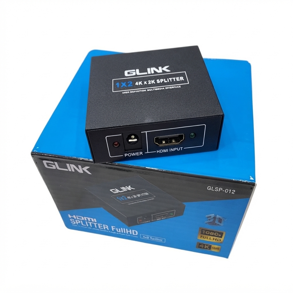 GLINK GLSP-012 4K HDMI SPLITER 1 TO 2 OUTPUT - TV132BK