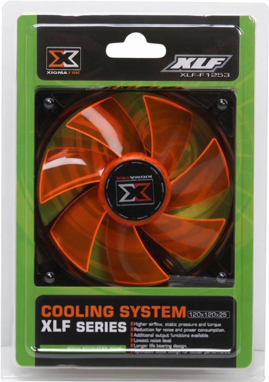 XIGMATEK 12CM LED CASE FAN- ORANGE