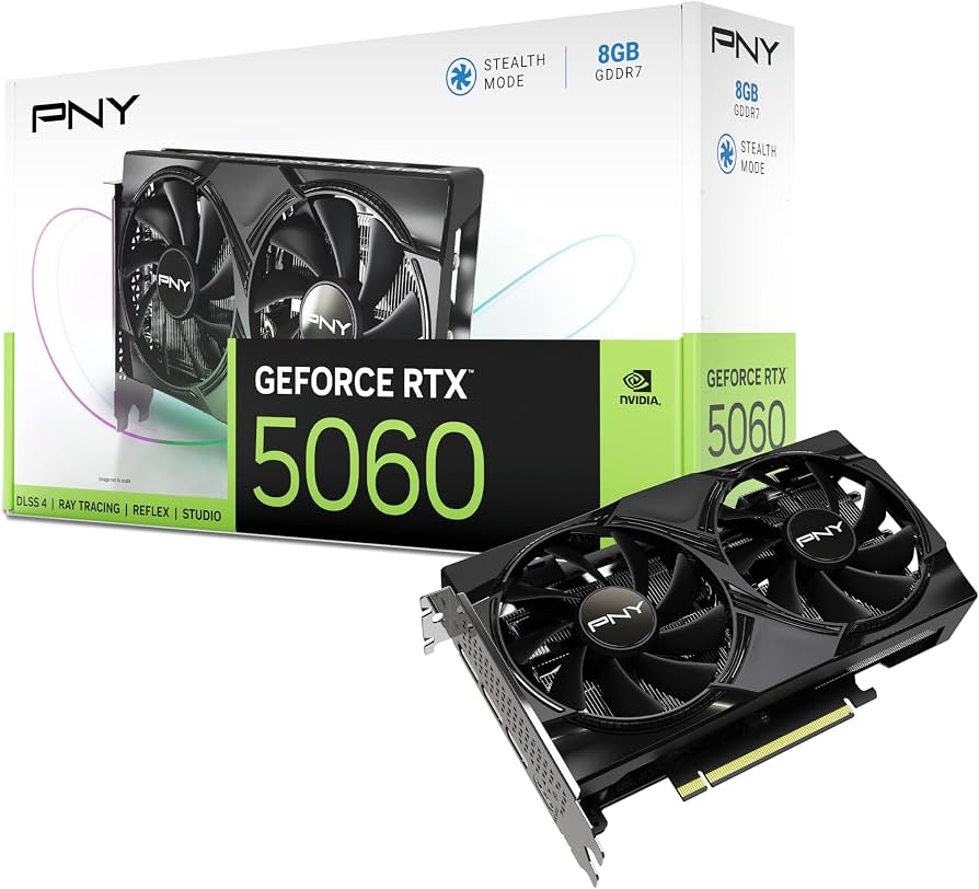 PNY GEFORCE RTX 5060 OC DUAL FAN GRAPHIC CARD