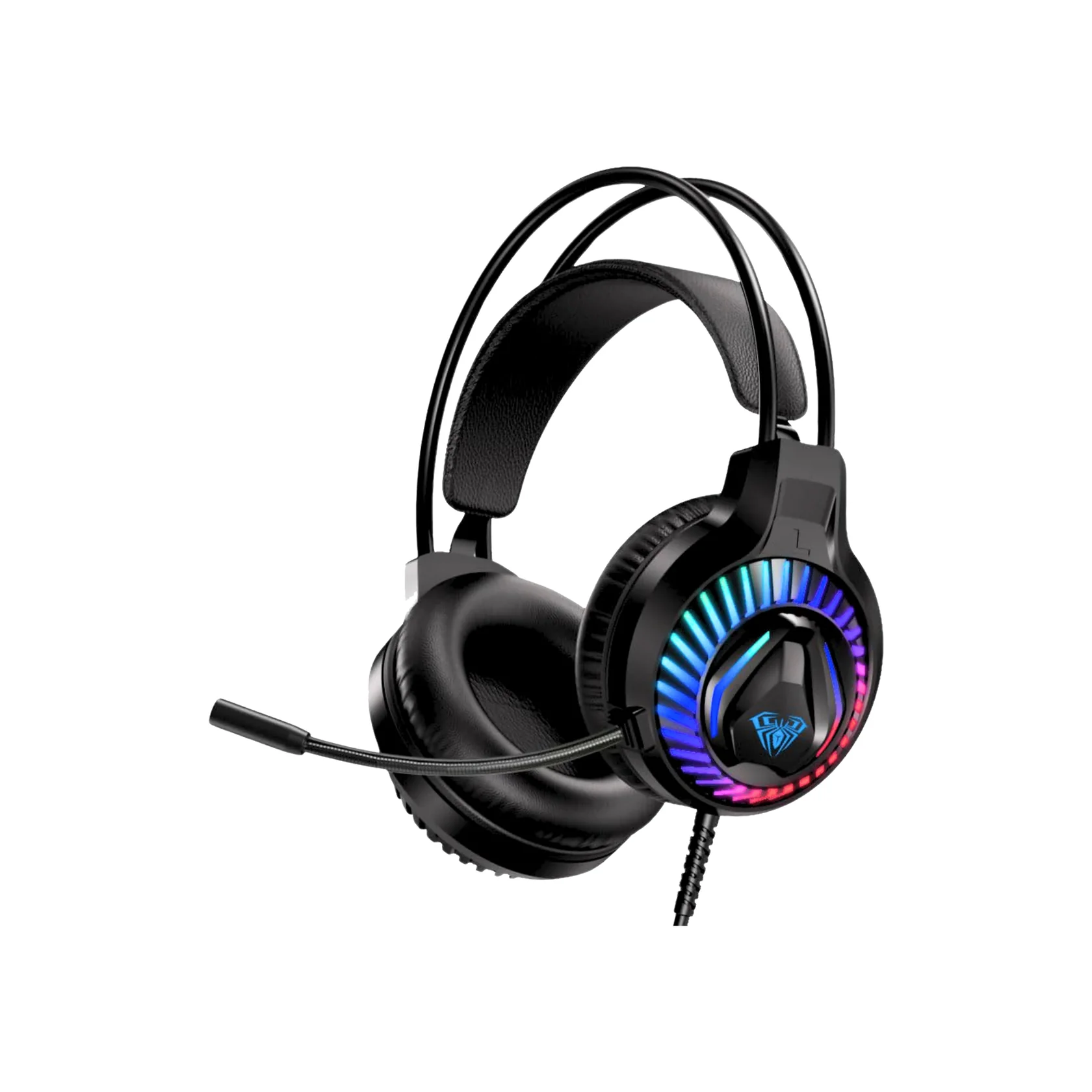 AUL F605 3.5MM + USB RGB BACKLIGHT WIRED GAMING HEADSET