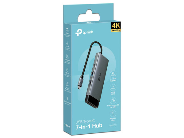 TPLINK UH7021C USB TYPE C 7 IN 1 HUB
