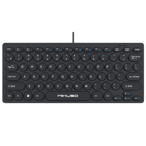 MIKUSO KEYBOARD KB-003U PORTABLE BUSINESS 78KEYS MERCURY (BLACK)