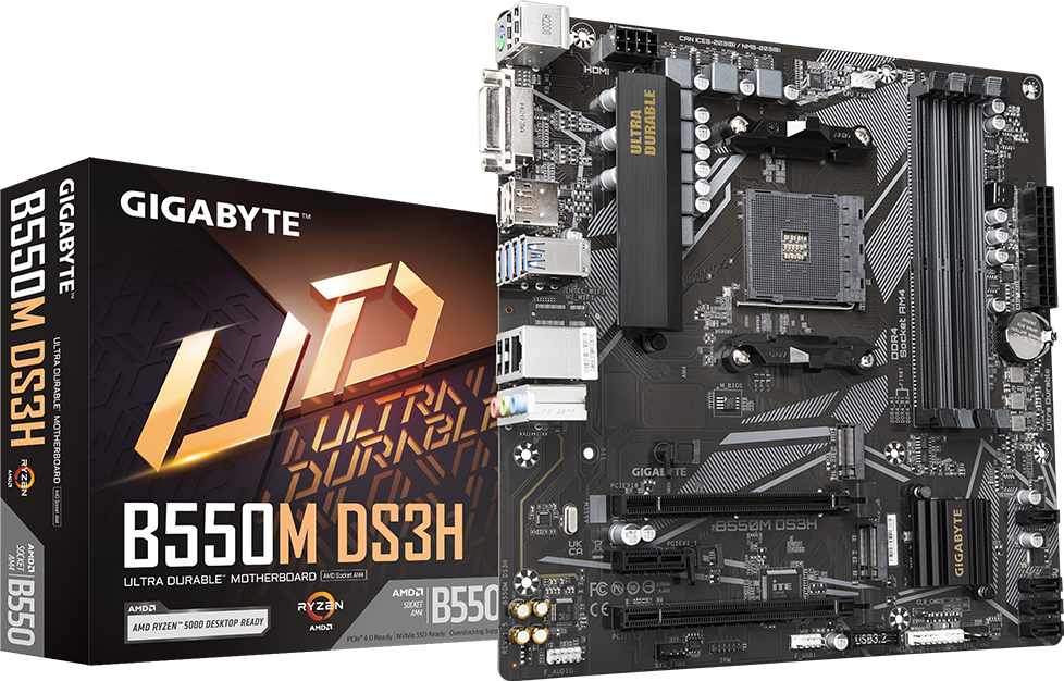 GIGABYTE B550M DS3H MOTHERBOARD