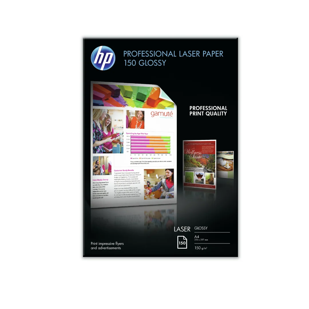 HP PROFESSIONAL LASERPAPER GLOSSY A4 150g(150shts)