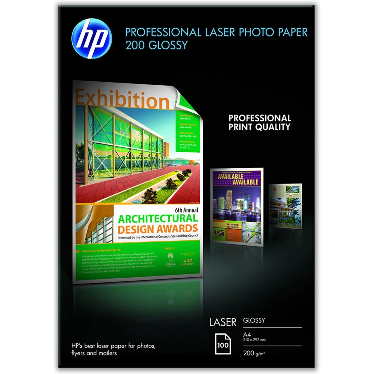 HP PROFESSIONAL GLOSSYLASER PHOTO PAPER200GSM-100SHT/A4-CG966A