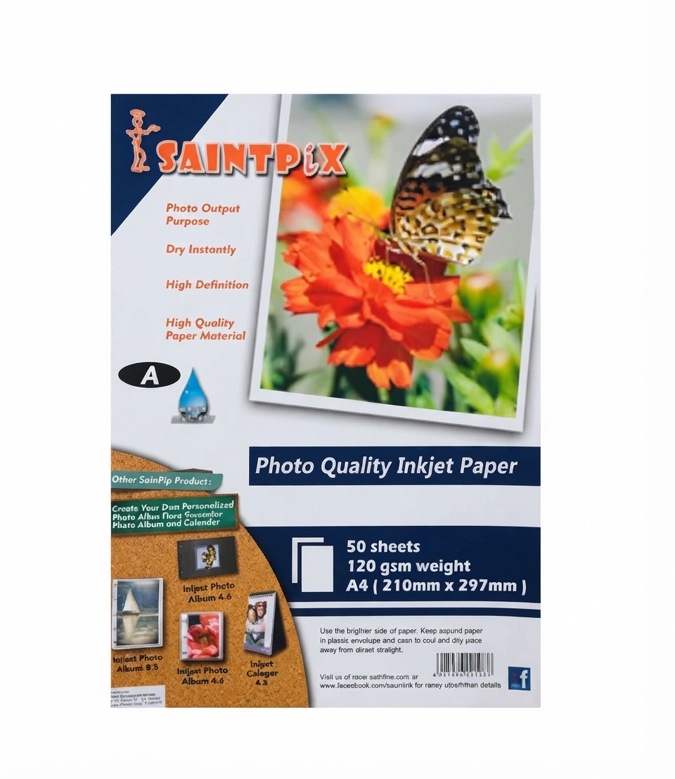 SAINTINK 120GSM PHOTOQUALITY INKJET PAPER A4 SIZE - 1440 (TYPE A)