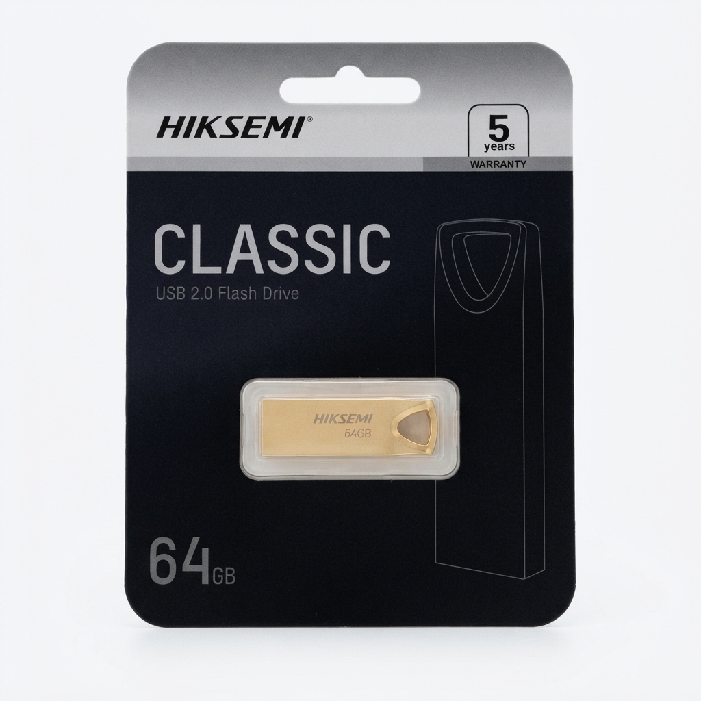 HIKSEMI 64GB USB 2.0 PENDRIVE- GOLD