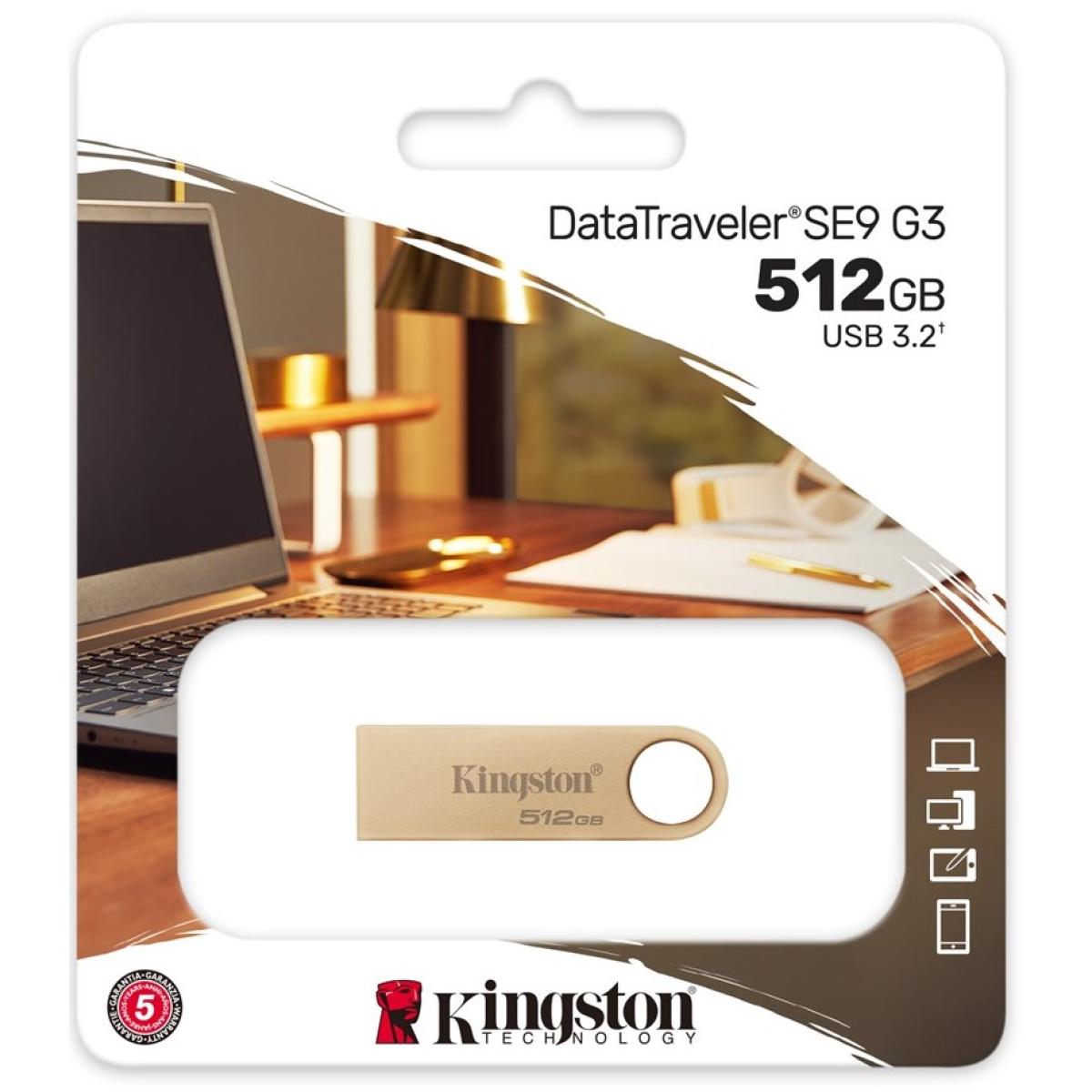 KINGSTON DATA TRAVELLER 512GB SE9G3 USB 3.2 (METAL CASING)