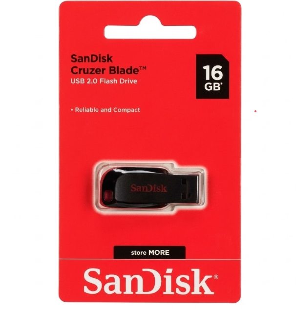 SANDISK CRUZER BLADE 16GB (SDCZ50-016G-B35)