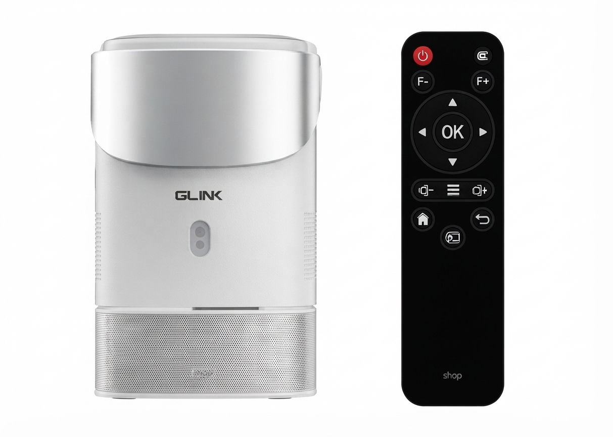 GLINK PROTABLE ANDROID 13 MINI 4K PROJECTOR WITH REMOTE SUP UP TO 140 INCH