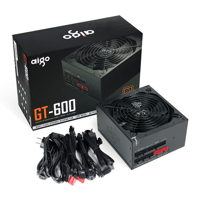 AIGO G-T600 600 WATT FULL MODULAR 80 PLUS BRONZER POWER SUPPLY
