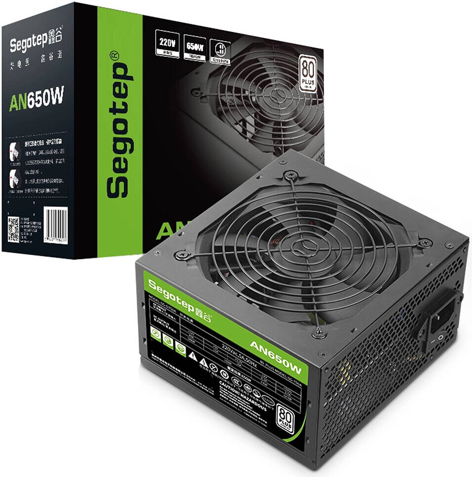 SEGOTEP POWER SUPPLY AN650W 80+STANDART (750A)