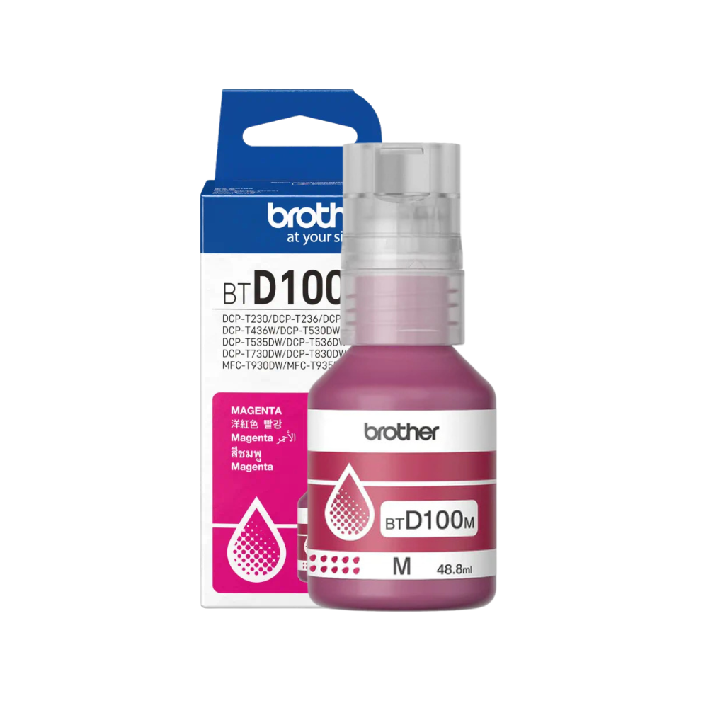 BROTHER BT D100 INK BOTTLE - MAGENTA