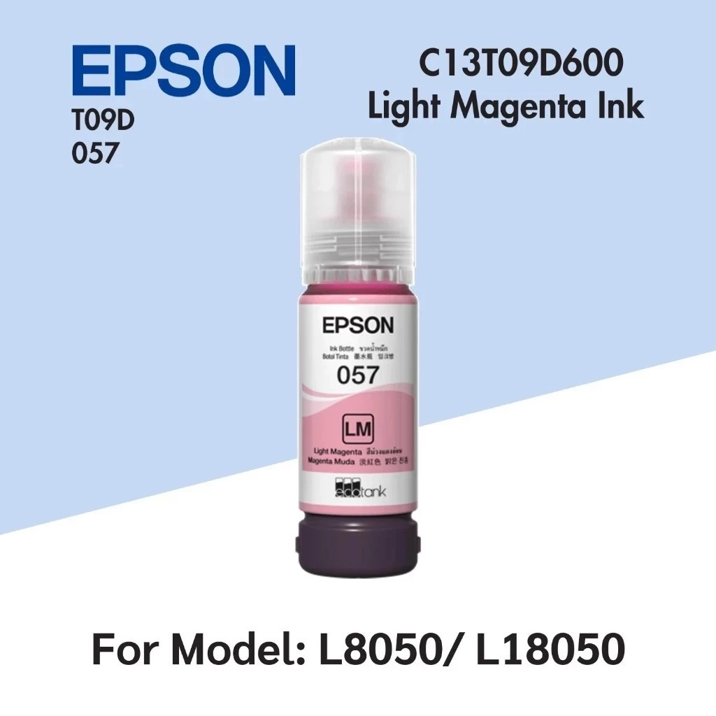 EPSON 057 LIGHT MAGENTA REFILL BOTTLE INK - C13T09D600
