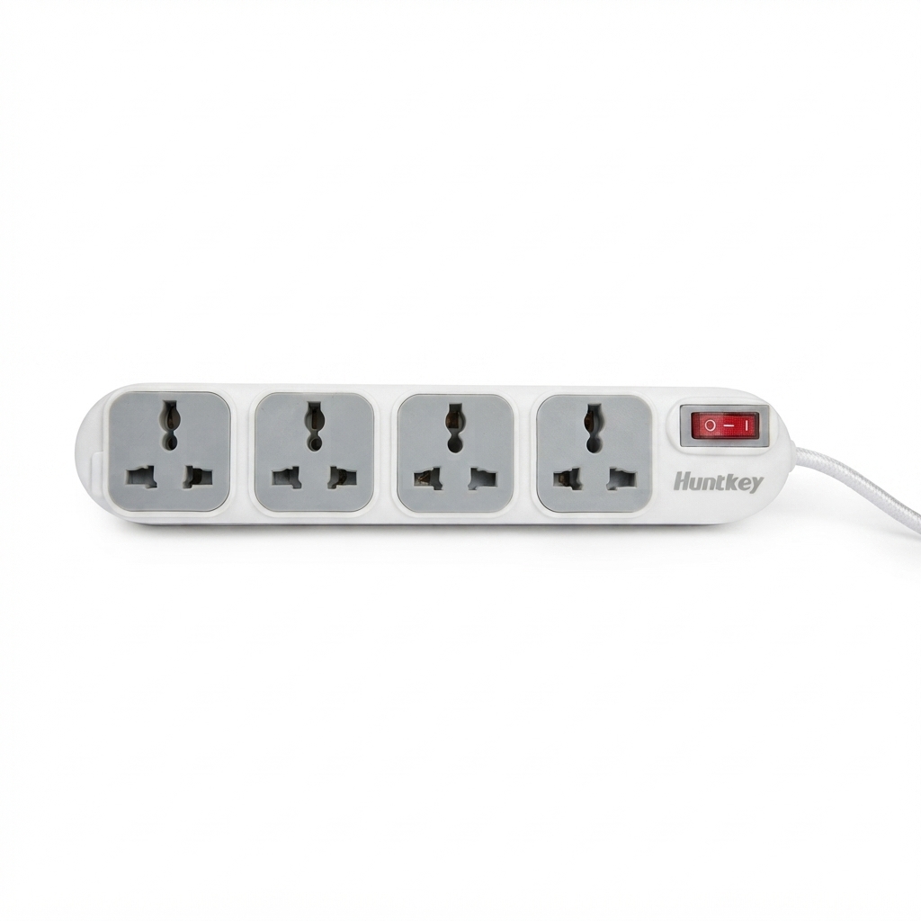 HUNTKEY 4 GANG POWERSTRIP LIGHTNING PROTECTION - SZD401