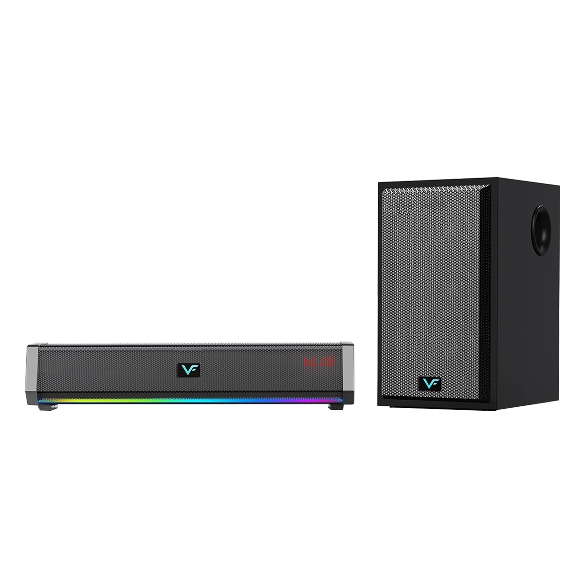 VINNFIER HYPERBAR 1100 WIRELESS SOUNDBAR WITH WIRELESS SUBWOOFER KARAOKE SYSTEM