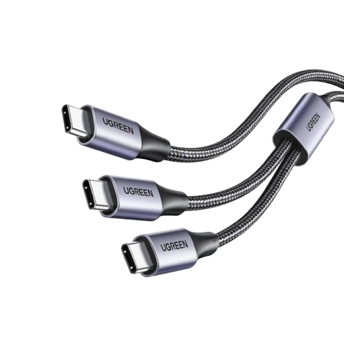 Ugreen USB-C 2.0 TO USB-C 5A ALU CASE WITH BRAID 2 IN 1 100W