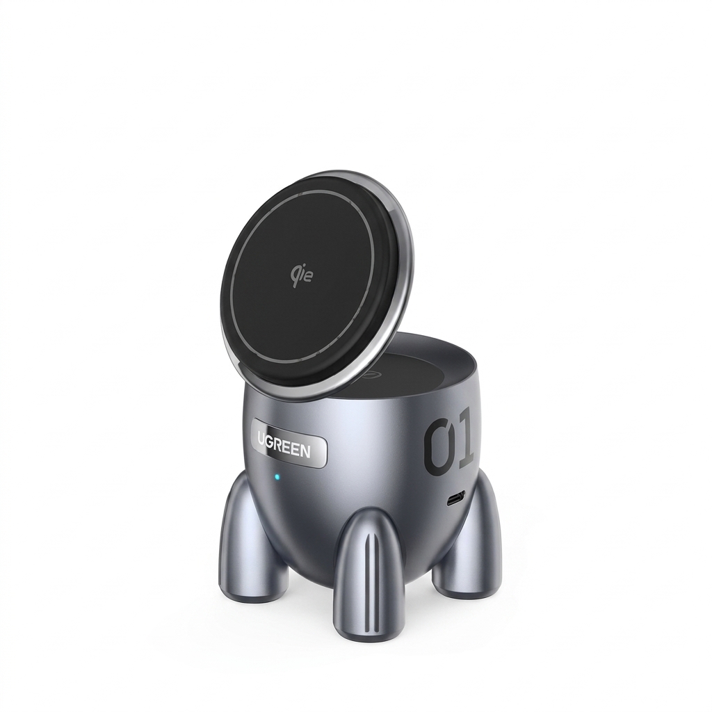 Ugreen 2-IN-1 ROCKET MAGNETIC WIRELESS CHARGER