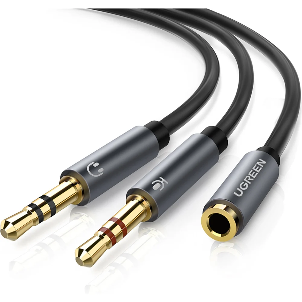 Ugreen DUAL 3.5MM MALE TO 3.5MM FEMALE AUDIO CABLE