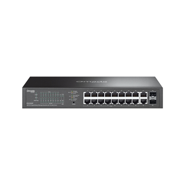 TPLINK OMADA 20 PORT GIGABIT EASY MANAGED SWITCH WITH 16 PORT POE+