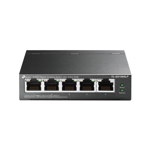 TP-LINK 5 PORT GIGABIT DESKTOP SWITCH WITH 4 PORT POE+