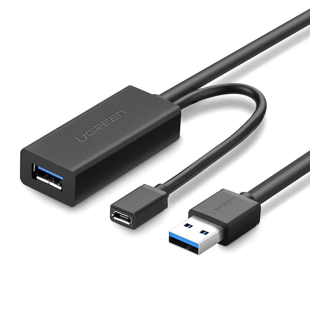Ugreen USB-A 3.0 MALE TO FEMALE EXTENSION CABLE WITH MICRO USB POWER PORT
