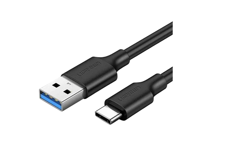 Ugreen USB-A 3.0 TO USB-C CABLE NICKEL PLATING 2M -BLACK
