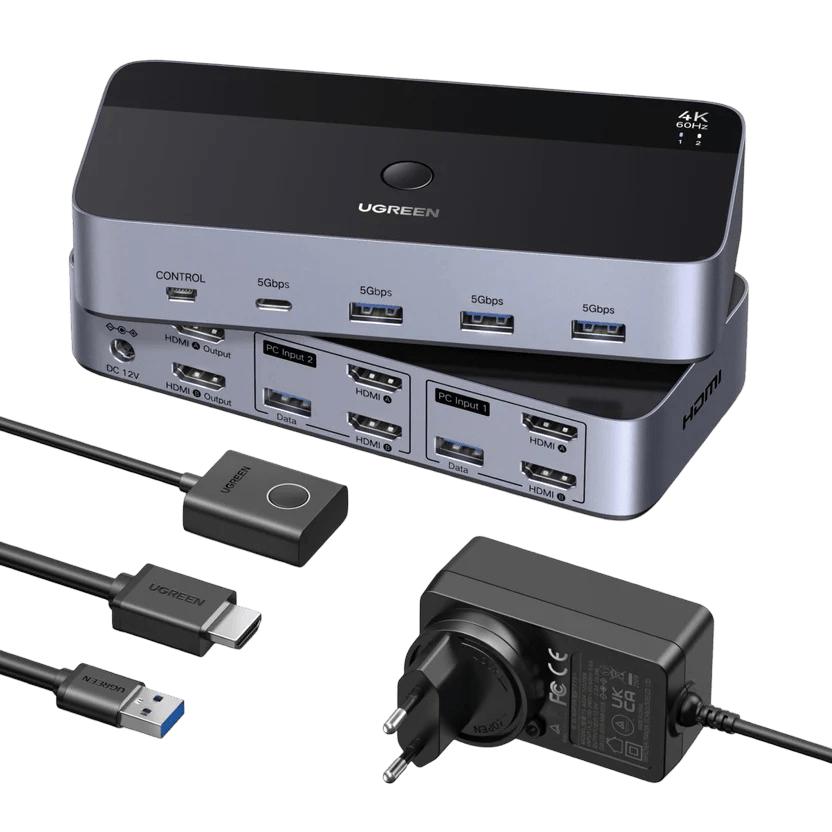 Ugreen HDMI KVM SWITCH 2 IN 1 OUT