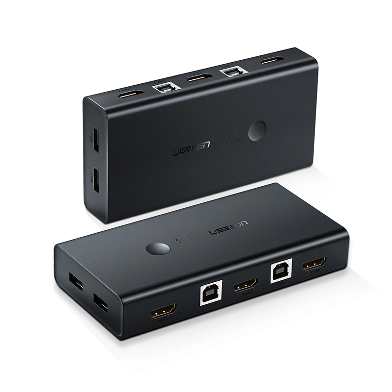 Ugreen HDMI SWITCH BOX 2 IN 1 OUT KVM SWITCHING 4K@60Hz